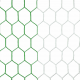 Plasa pentru poarta de fotbal verde cu alb 7.5m x 2.5m - fir 3,5mm -1023-12